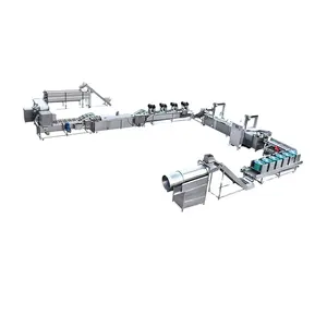 French Fries Line SUS 304 Fully Automatic French Fries Production Line Potato Chips Making Machine With Low Price