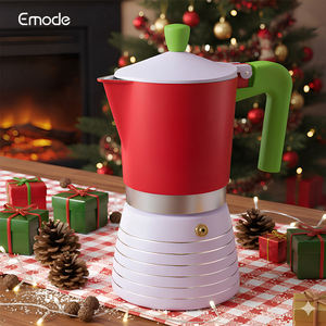 เครื่องชงกาแฟโมก้าพอตแบบใช้บนเตาสำหรับคริสต์มาส, เครื่องชงกาแฟอะลูมิเนียมสำหรับเทศกาลพร้อมดีไซน์ที่เป็นเทศกาล, ของขวัญสำหรับคนรักกาแฟ - Product Image 5