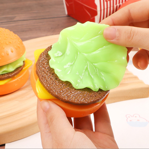 Juguetes Blandos de Simulación de Comida Desmontables de 5 Capas con Forma de Hamburguesa para Niños de 5 a 7 Años, Novedoso Regalo de Cumpleaños Antiestrés para Niñas - Product Image 5