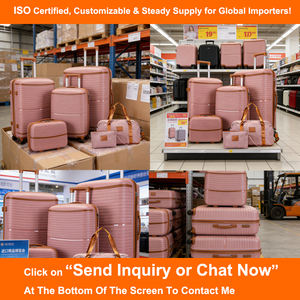 סיטונאי מותאם אישית תיק טרולי 3 חלקים מטען קלאסי סט לשאת קל על מזוודה סטים - Product Image 6