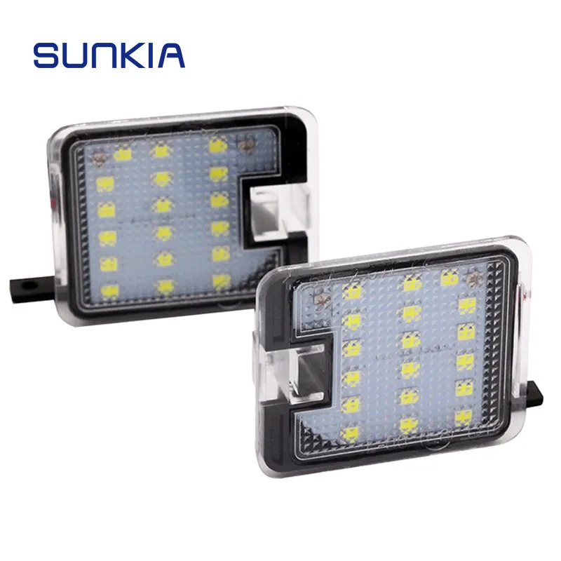 SUNKIA 2 יח'\סט LED צד מראה Pudlle אורות לפורד פוקוס III/Kuga/בריחה/מונדיאו IV/C-מקסימום Ultra בהיר 18 SMD