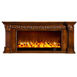 Electric Fireplace Cabinet Art Salon Smart Lighting Adjustable Flame RGB Fire Sculpture Wall Mounted Fireplace <strong>Logs</strong> - Product Image 1