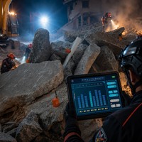 Détecteur sismique sans fil multi-capteurs CAMB-RAD avec écran 8 pouces pour les opérations de sauvetage en cas de tremblement de terre