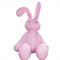 Grand Lapin de Pâques Gonflable Géant 2026 – Décoration de Fête 3m – Ballon Publicitaire en PVC pour Événement Extérieur de Pâques