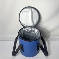 Sac isotherme cylindrique personnalisé grande capacité, sac à glace rond isolé, sac à dos isotherme étanche OEM ODM pour le camping