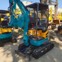 Excavadora usada Mini KUBOTA en las mejores condiciones, 1,5 toneladas, excelente funcionamiento de segunda mano con excavadoras usadas de buena calidad de Japón