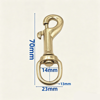 Crochet pivotant en laiton de qualité extérieure avec sangle en nylon, robuste 360° °   Clip rotatif pour tente/sac à dos/Fournisseur direct d'usine
