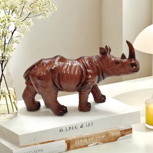 Nueva Figura Decorativa de Resina Artística con Diseño de Toro de Granja Chino y Acabado de Madera, Niu Yunhengtong, para Decoración de Hogar y Mesa, Amuleto de Buena Suerte - Product Image 4