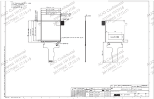 AUO 3-дюймовый 1440*1440 24-битный интерфейс MIPI ooled дисплей с сенсорным экраном опционально - Product Image 6
