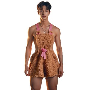Sexy lingerie, cute bear role-playing, adorable male servant outfit, crossdressing, plus-size uniform, cartoon flirtatious, - Product Image 5