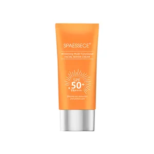 40g beyazlatma çok fonksiyonlu onarım UVA ve UVB hasar kremi gliserin nemlendirici SPF 50 + güneş losyonu su geçirmez yüz güneş koruyucu