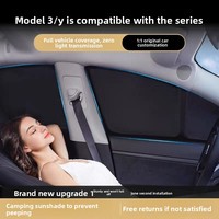 Rideaux latéraux pare-soleil avec couverture d'intimité complète pour Tesla Model Y Juniper Protection solaire
