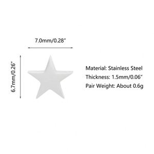 <b>Top</b> Fashion Cute Star Design Stainless Steel Jewelry <b>Earrings</b> for Women - Product Image 2