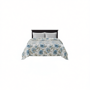 DB Modern Floral Reversible <b>Bedspread</b> <b>Set</b> Queen Size Polyester Microfiber Home Use - Product Image 1