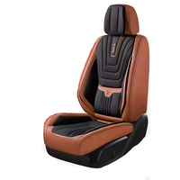 Funda de Asiento de Coche de Cuero con Diseño de Calavera Naranja 5D Xiangta, Duradera, Impermeable, Lavable, Compatible con Harrier, Touareg, Mazda, Civic, Golf