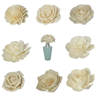 Échantillons Gratuits en Gros – Diffuseur de Parfum Artisanal 8 cm avec Fleurs de Sola et Fleurs en Bois