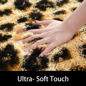Fluffy Leopard-Thiết kế thảm cao cấp <span class=keywords><strong>Cheetah</strong></span> in Thảm mềm mại thoải mái Faux lông động vật thảm cho trẻ em phòng ngủ - Product Image 3