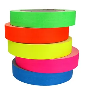 Waterproof Colorful Bundled UV Fluorescent Cotton Tape For Photographic Equipment