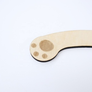 Wholesale Customized DIY Creative Cloth Hook Wooden Boxes Polished <b>Wood</b> <b>Block</b> Wall Signs - Product Image 4