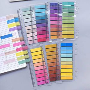 Multicolor PET Semi-Transparent Self-Adhesive Sticky Notes Cute Wholesale <b>Memo</b> <b>Pads</b> 20*9cm Back-to-School Essentials Bright - Product Image 5