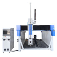 Machine de fraisage CNC rotative à 4 axes, 5 axes, 3D, 4D, pour le bois, le polystyrène, le mousse EPS, le plastique, le styromousse