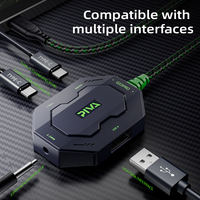 Station d'accueil audio PIVA 3,5 mm DAC 32 bits/384 kHz, câble de 70 cm, prise droite, hub USB Type-C 480 Mbps, adaptateur de jeu OTP pour téléphones