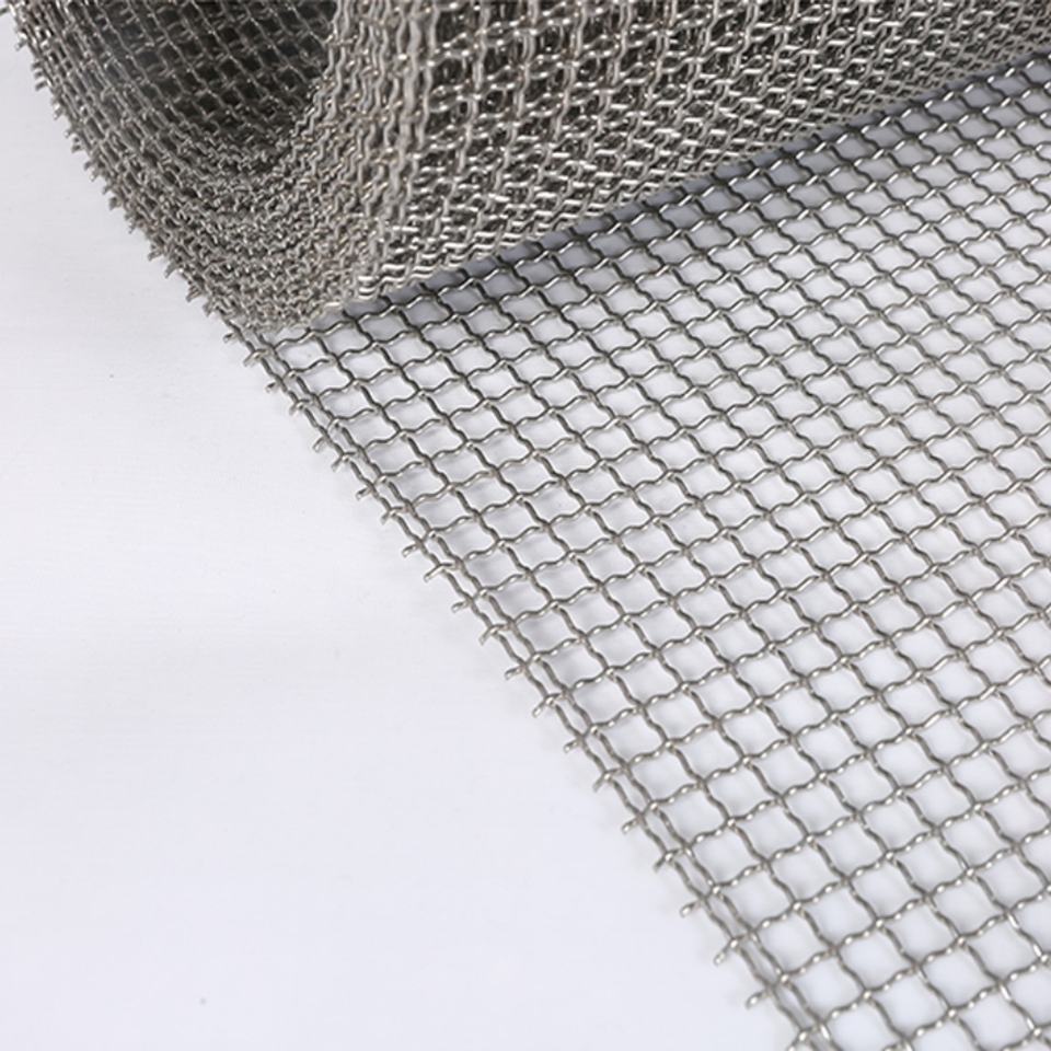 Crimped Wire Mesh Fence Galvanized Steel Woven Net Rustproof Heavy ...