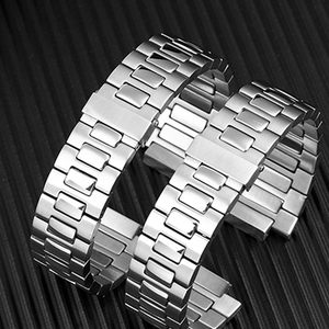 Adecuado para hombres Reloj inteligente de alta calidad PP Nautilus Estilo de negocios Ajustable Acero sólido Plata Correa de reloj de acero inoxidable - Product Image 5