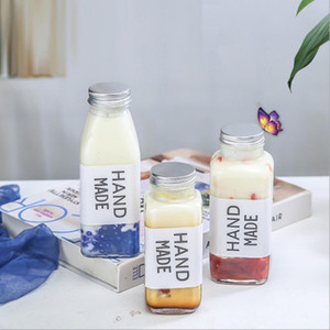 8Oz <span class=keywords><strong>12Oz</strong></span> 16Oz 250Ml 350Ml 500Ml 950Ml Rõ Ràng Pháp Vuông Thủy Tinh Chai Nước Giải Khát Cho Nước Ép Trái Cây Với Kín Vít <span class=keywords><strong>Cap</strong></span> - Product Image 4
