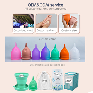 <span class=keywords><strong>Copa</strong></span> <span class=keywords><strong>Menstrual</strong></span> Furuize Cómoda, Servicio OEM ODM de Marca Privada, Multicolor, Portátil, Reutilizable - Product Image 5