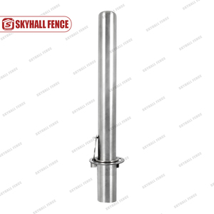 カスタム高品質304 304L 316Lステンレス鋼ロック可能取り外し可能な交通ボラード - Product Image 2