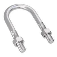 Ensemble de boulons et d'écrous ronds en acier inoxydable 316 en forme de U, M6 M8 M10, pince de serrage pour tuyau, support de tube, vis de fixation