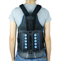 Système de poulies Tlso Thoracic : Attelle dorsale complète post-opératoire pour fixation vertébrale, attelle thoracolombaire réglable pour fracture compressive