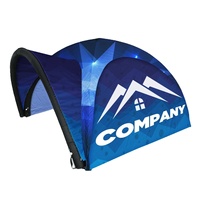 Tente de camping gonflable publicitaire personnalisée Golden Osmanthus avec souffleur d'air, en nylon/PVC enduit, résistante aux intempéries