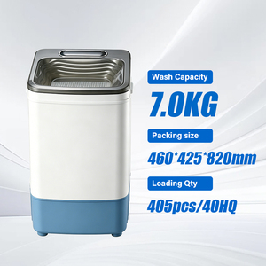 Lavatrice semi-automatica a carica dall'alto da 7 kg con coperchio in plastica, vasca singola <span class=keywords><strong>e</strong></span> lavabo integrato, disponibile in versione SKD/CKD - Product Image 1