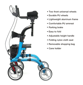 Gran oferta, dispositivo médico estable para el <span class=keywords><strong>cuidado</strong></span> del hogar, ligero, portátil para personas <span class=keywords><strong>mayores</strong></span>, andador vertical plegable, Scooter con asiento - Product Image 2
