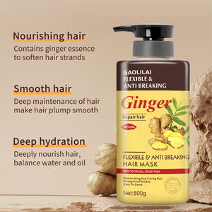 Fábrica personalizada al por mayor 800g anti pérdida de cabello membrana del cabello esponjosa limpieza profunda reparación de jengibre membrana del cabello - Product Image 2