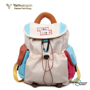 Yachuangxin Outdoor <b>Backpack</b> Oxford Cloth Multi Color <b>Drawstring</b> Closure Hiking Camping Bag All Seasons Use - Product Image 2