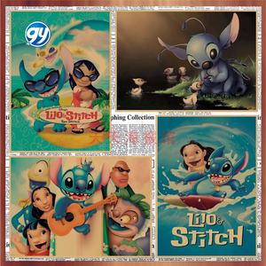 <span class=keywords><strong>Poster</strong></span> Anime Lilo & Stitch, Decorazione Murale Retrò in Carta Kraft per Cameretta Bambini e Dormitorio, Dipinto Decorativo Cartoon 635 - Product Image 2