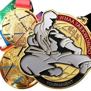 Medalhas personalizadas Medalha 3d de corrida de maratona em liga de zinco barata Medalha de basquete esportiva com fita