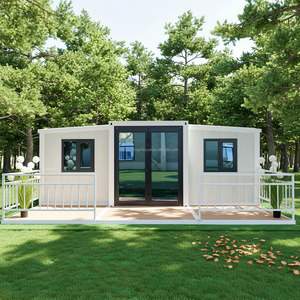 Villa préfabriquée moderne extensible 20ft 30ft 40ft, structure en acier robuste, maison conteneur résidentielle sûre et résistante au vent - Product Image 1