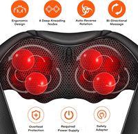 Masseur Shiatsu pour le cou et les épaules avec chaleur apaisante, massage 3D par pétrissage pour le cou et le dos, soulagement de la douleur, massage des tissus profonds