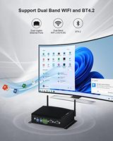Mini PC industriel sans ventilateur Core I7-10510U jusqu'à 4,90 GHz 2HD+DP Triple affichage GPIO WiFi BT Win11/Linux/Ubuntu en stock