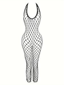 Robe une pièce en maille de style européen américain dos nu mature <span class=keywords><strong>voluptueuse</strong></span> avec évider sexy - Product Image 6