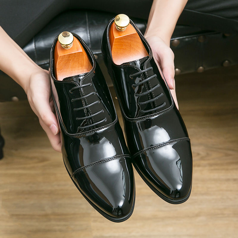 Clearance patent leather oxford shoes mens Flash Sales