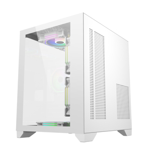 Boîtier d'ordinateur AntarcChill de haute qualité en gros, boîtier de PC gaming <span class=keywords><strong>avec</strong></span> panneau en verre intégral, boîtier PC en aluminium pour refroidissement liquide, Micro ATX ITX - Product Image 3
