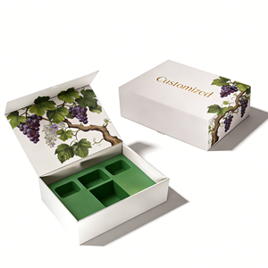 <span class=keywords><strong>Caja</strong></span> <span class=keywords><strong>de</strong></span> Regalo <span class=keywords><strong>para</strong></span> Vino Personalizada con Cierre Magnético, Inserto <span class=keywords><strong>de</strong></span> Espuma Multicompartimento, Empaque con Diseño Impreso <span class=keywords><strong>para</strong></span> Sets <span class=keywords><strong>de</strong></span> Vino Tinto - Product Image 5