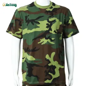 Jinteng Wholesale Tactical Camouflage Combat Battle Uniforms Hot Sale Breathable Combat Camouflage T-Shirt Uniforms