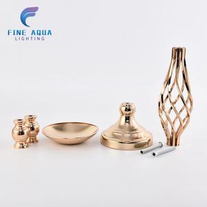 Fondo DE BODA Decoración Mesa Centro de mesa Zócalo de oro Pasarela Flor Soporte de metal - Product Image 5