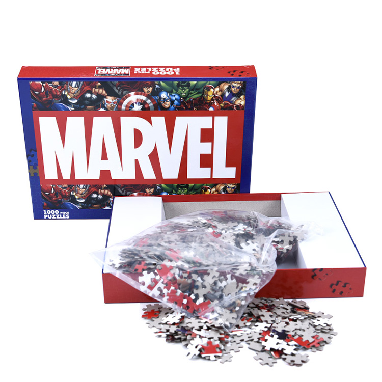 Оптовая продажа на заказ бумажная игра-головоломка 24/300/1000 штук с мозаичным узором для взрослых и детей